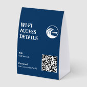 Plaque De Table Code QR Wi-Fi sur panneau en mousse | Scannez pour (Recto)