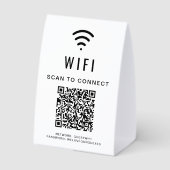 Plaque De Table Code QR WiFi (Verso)