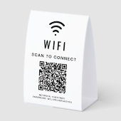 Plaque De Table Code QR WiFi (Recto)
