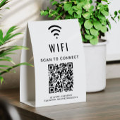 Plaque De Table Code QR WiFi
