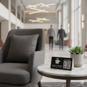 Plaque De Table Code QR Wifi Scan pour connecter le logo de l'entr