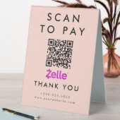 Plaque De Table Code QR Zelle de paiement par balayage professionn (En SItu (Tableau))