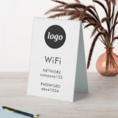 Plaque De Table Code WiFi Logo Entreprise Internet (En SItu (Tableau))