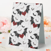 Plaque De Table Coeur d'Halloween avec ailes de chauve-souris noir (In SItu (Mariage))