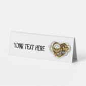 Plaque De Table Coeur vapeur avec un manomètre (Verso)