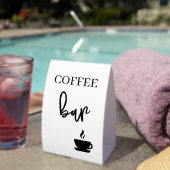 Plaque De Table Coffee bar wedding  (InVersositu (sur table))