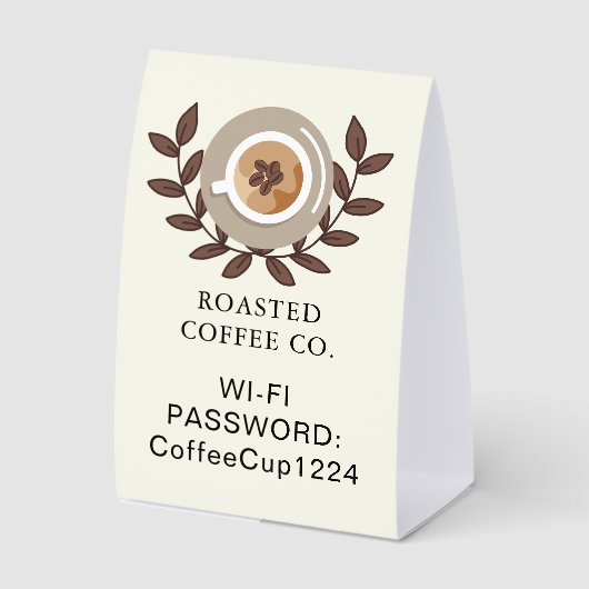 Plaque De Table Coffee Shop Tabletop (Recto)