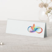Plaque De Table Colibri arc-en-ciel avec symbole Infinity (En SItu (Tableau))