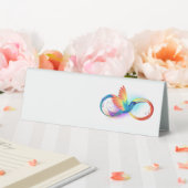 Plaque De Table Colibri arc-en-ciel avec symbole Infinity (In SItu (Mariage))