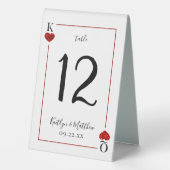 Plaque De Table Collection de Mariages de cartes de lecture Monogr (Verso)