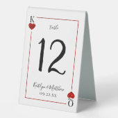 Plaque De Table Collection de Mariages de cartes de lecture Monogr (Recto)
