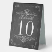 Plaque De Table Collection de Mariages Ornate Chalkboard (Recto)