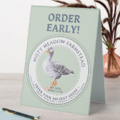 Plaque De Table Commande du marché agricole Votre oie de vacances  (En SItu (Tableau))