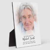 Plaque de table commémorative avec texte personnal (Côté)