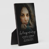 Plaque de table commémorative photo moderne avec c (Côté)