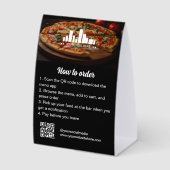 Plaque De Table Comment Commander le Menu de l'Application de Rest (Recto)