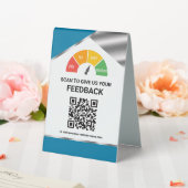 Plaque De Table Commentaires clients par QR Code sans contact (In SItu (Mariage))