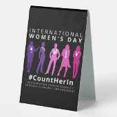 Plaque De Table Compte-la à l'occasion de la Journée international (Verso)