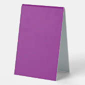 Plaque De Table Conception avec un fond violet saisissant et blanc (Verso)