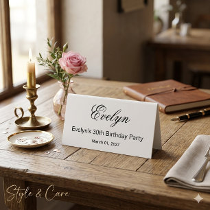 Plaque De Table Conception d'affiche de tente de table personnalis