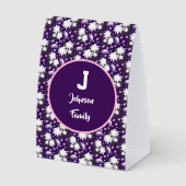 Plaque De Table Conception de cadeau personnalisé de monogramme fl (Recto)
