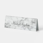 Plaque De Table Conception de marbre de monogramme professionnel (Verso)