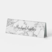 Plaque De Table Conception de marbre de monogramme professionnel (Recto)