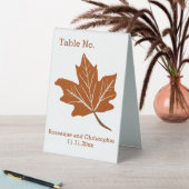 Plaque De Table Conception de mariage d'automne (En SItu (Tableau))
