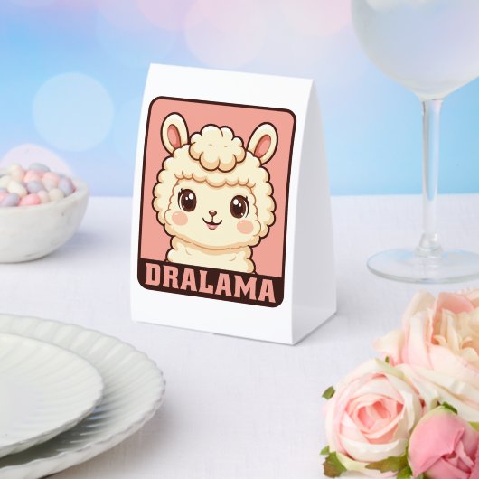 Plaque De Table Conception d'illustration de lama mignon (Insitu (mariage))