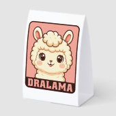 Plaque De Table Conception d'illustration de lama mignon (Recto)