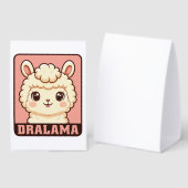 Plaque De Table Conception d'illustration de lama mignon (Recto/verso)