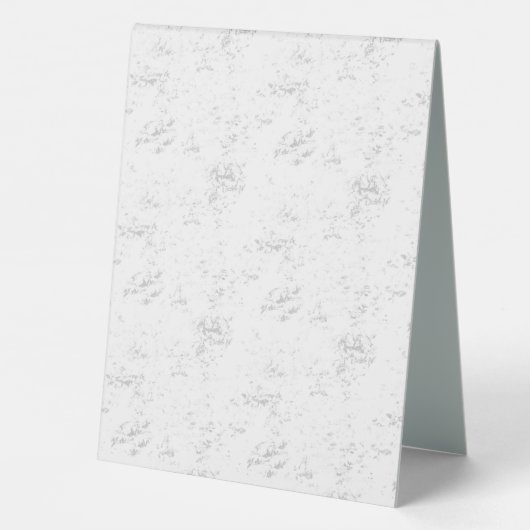 Plaque De Table Conception vide Dix-huit (Verso)