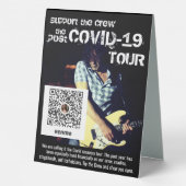 Plaque De Table Concert Tour Conseil du groupe Venmo (Verso)