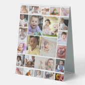 Plaque De Table Concevez votre propre 25 photo Collage Poster (Verso)