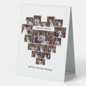 Plaque De Table Concevez votre propre coeur d'amour en forme de co (Verso)