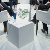 Plaque De Table Conférence de sensibilisation au ruban vert de la