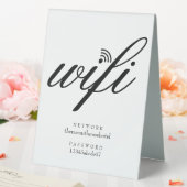 Plaque De Table Connexion réseau Wifi et mot de passe (In SItu (Mariage))
