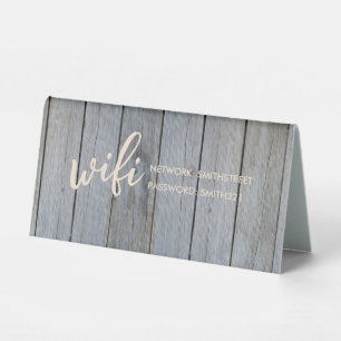 Plaque De Table Connexion WIFI Mot de passe