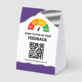 Plaque De Table Contactless QR Code Customer Feedback (Verso)