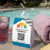 Plaque De Table Contactless QR Code Customer Feedback (InVersositu (sur table))