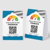 Plaque De Table Contactless QR Code Customer Feedback (Recto/verso)