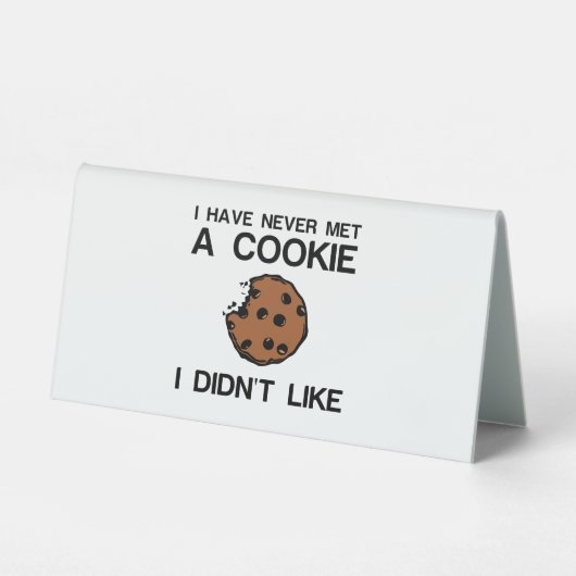 PLAQUE DE TABLE COOKIE COMME (Recto)