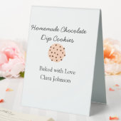 Plaque De Table Cookiers faits maison ajouter votre nom de texte j (In SItu (Mariage))