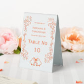 Plaque De Table Coral Bells Scrollwork Design Mariage (In SItu (Mariage))