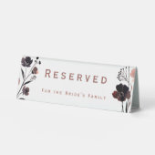 Plaque De Table Coral Floral Wedding (Recto)