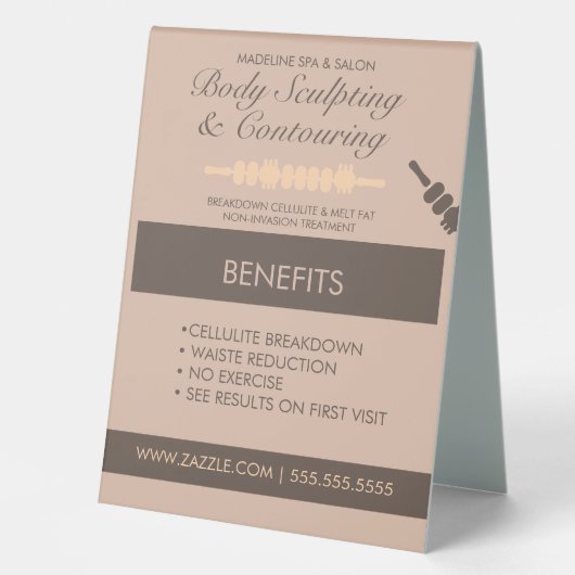 Plaque De Table Corps Contourage Corps Massage de sculpture (Recto)