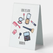 Plaque De Table Cosmétique / maquillage illustration (Verso)