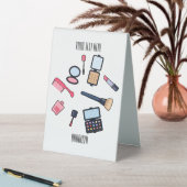 Plaque De Table Cosmétique / maquillage illustration (En SItu (Tableau))