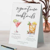 Plaque De Table Cosmopolitan Mai Tai Signature Cocktails Menu (En SItu (Tableau))