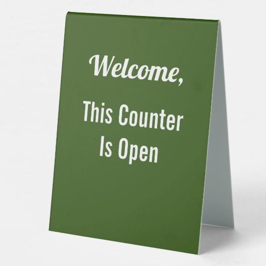 Plaque De Table Côté 1 : Compteur Fermé Côté 2 : Compteur Ouvert (Verso)